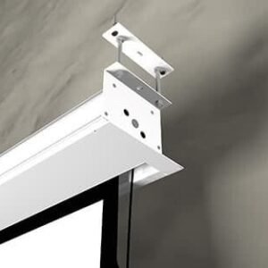 Snowhite Ecran de projection Premium, Tensionné, encastrable, motorisé avec télécommande 150″ 16:9