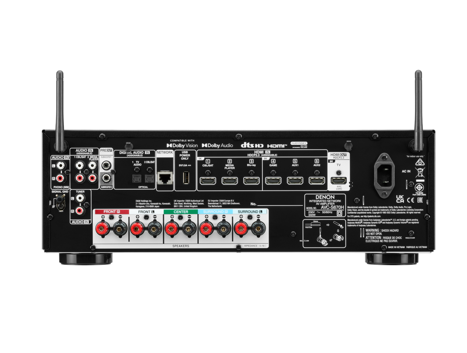 Amplificateur HC DENON AVC-S 670H Noir - Image 2